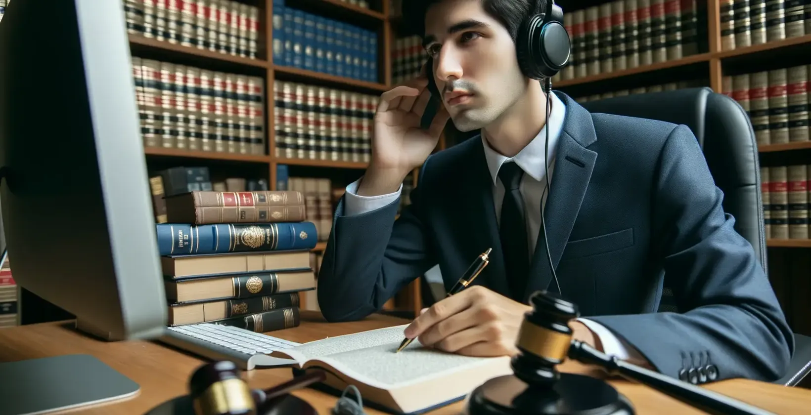Illustration of certified stenographic and legal transcription reporting services in Denver